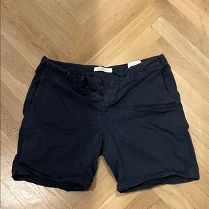 Billy Reid Dark Blue Flat Front Shorts